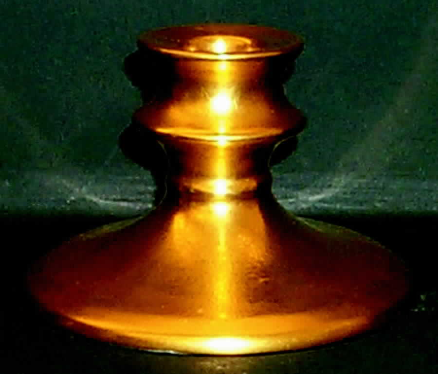 Gold 3" Candlesticks by Pickard-1
