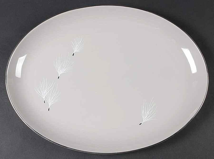 Gossamer 15" Oval Serving Platter by Pickard-1