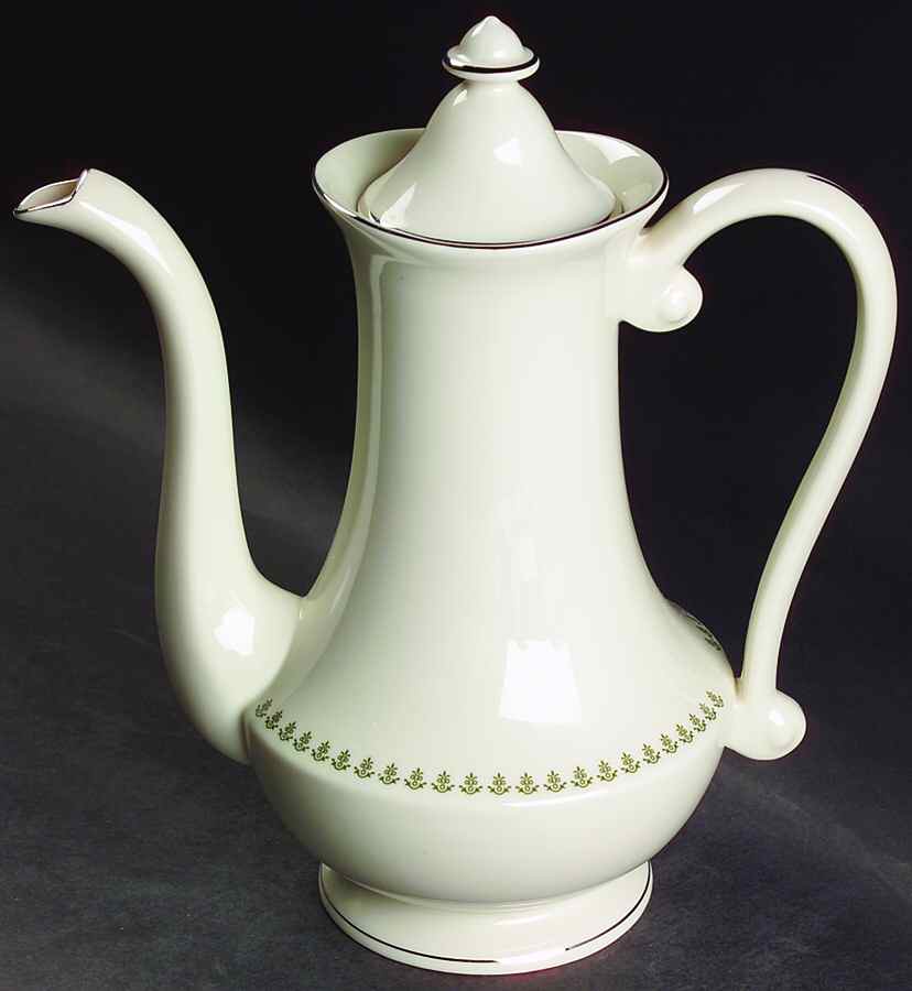 Greenbrier Coffee Pot & Lid by Pickard-1