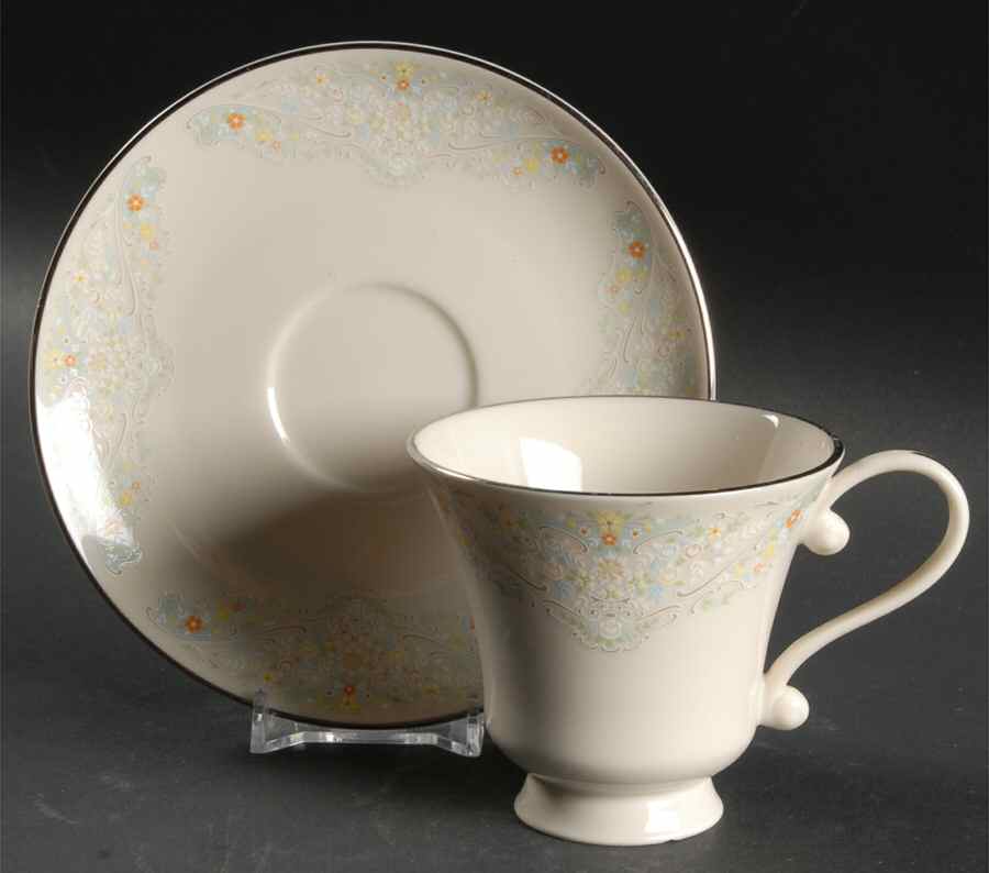 Heirloom Footed Cup & Saucer Set by Pickard-1