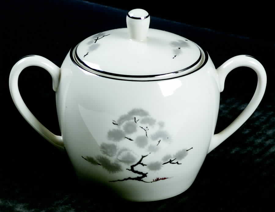 Hemlock Sugar Bowl & Lid by Pickard-1