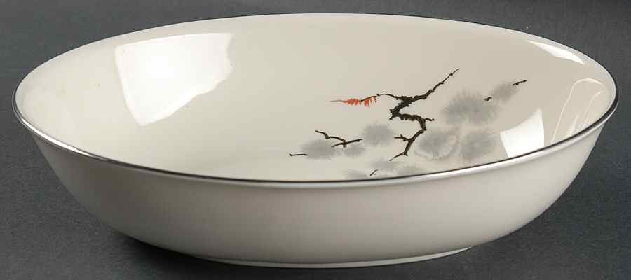 Hemlock 9" Oval Vegetable Bowl by Pickard-1