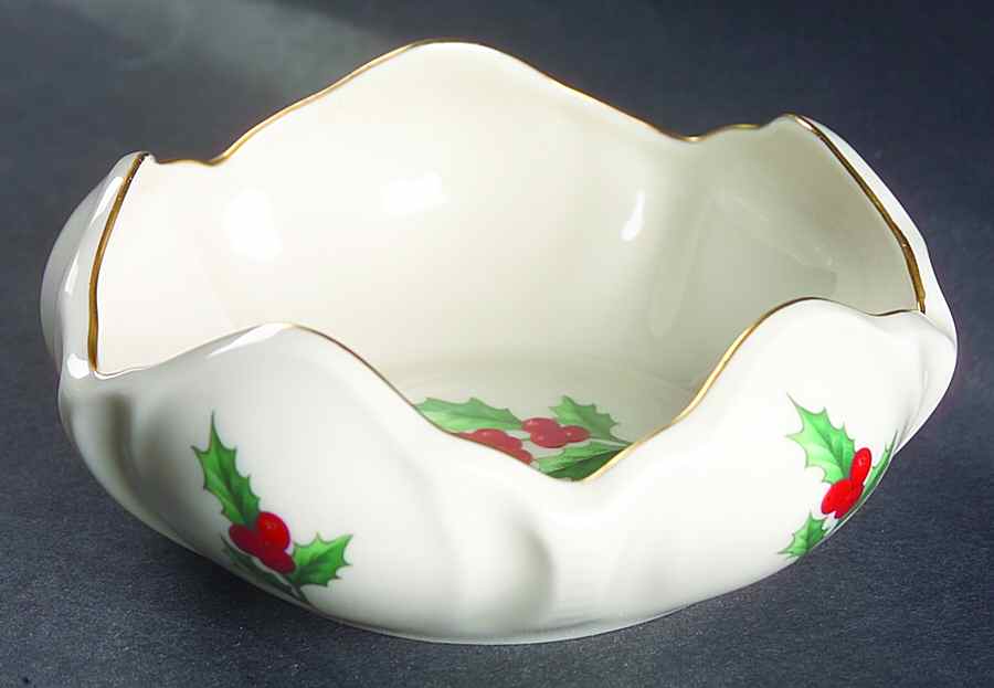 Holly Tulip Bowl by Pickard-1