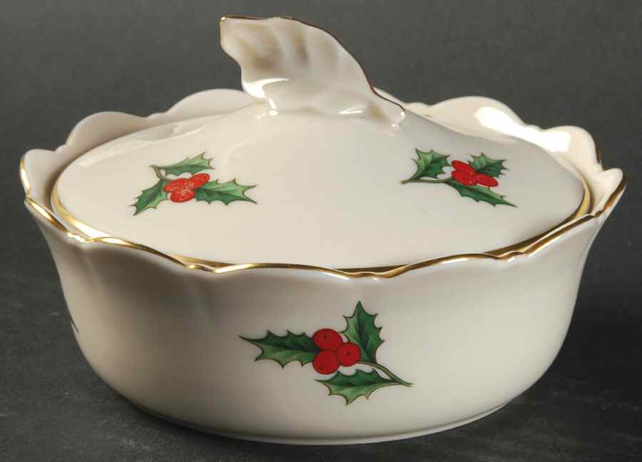 Holly Small Candy Box by Pickard-1