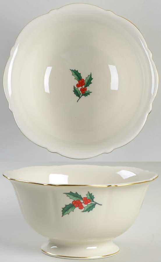 Holly 7" Footed Bowl by Pickard-1