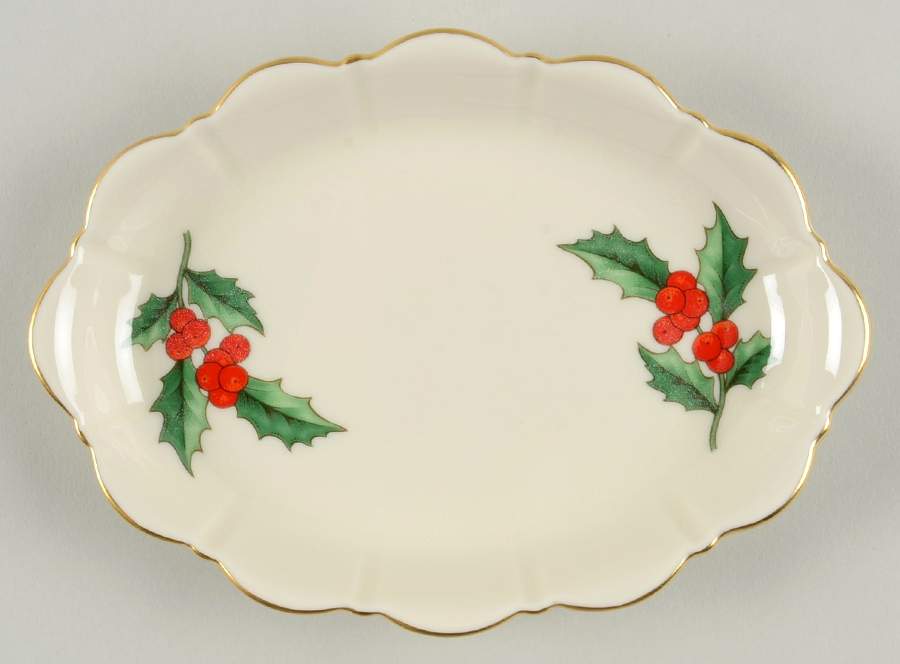 Holly 6" Sweet Meat Dish by Pickard-1