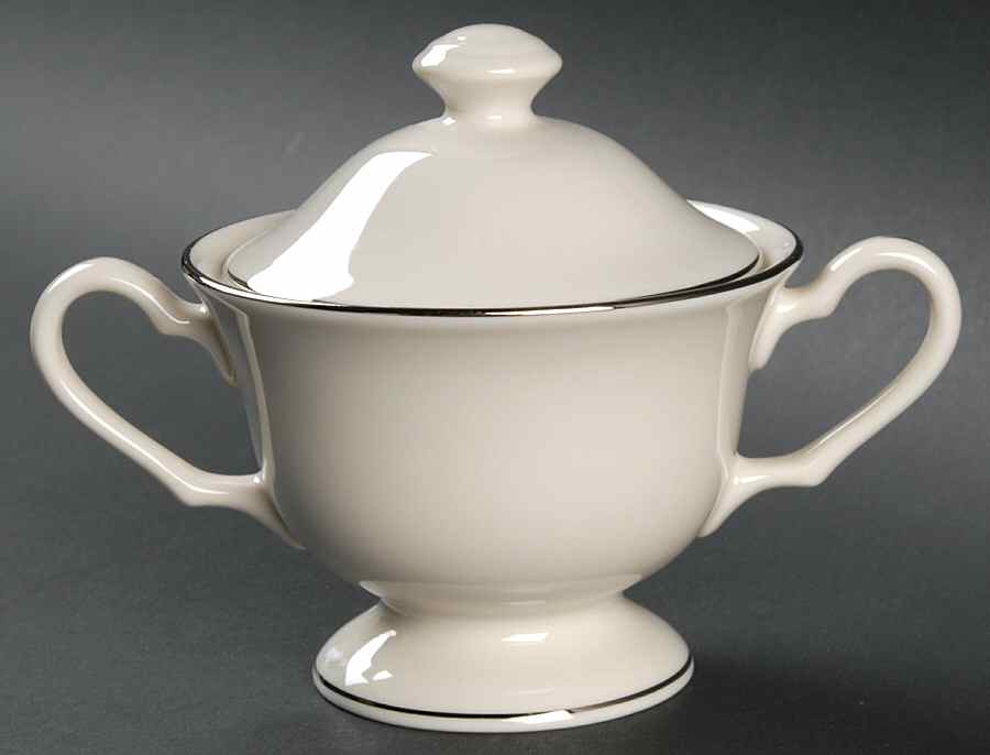 Horizon Sugar Bowl & Lid by Pickard-1