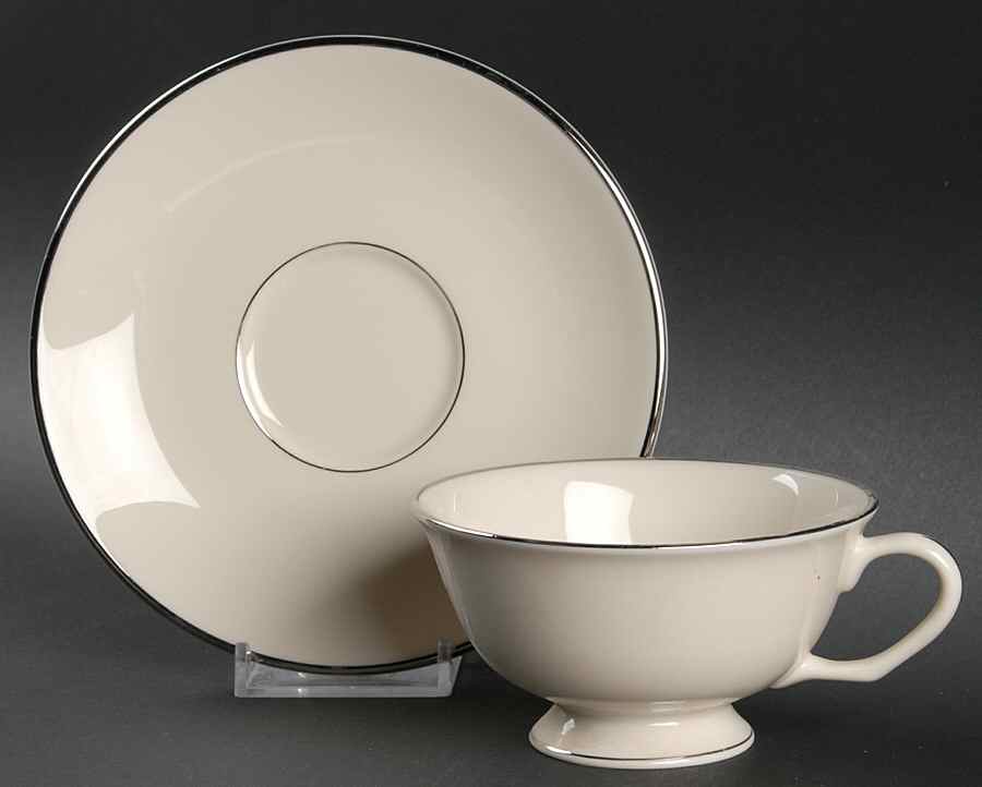 Horizon Footed Cup & Saucer Set by Pickard-1