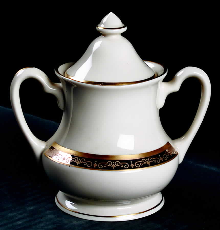 Illusion Sugar Bowl & Lid by Pickard-1