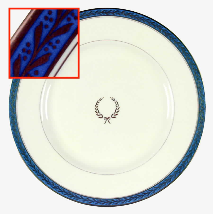 Josephine Blue Dinner Plate by Pickard-1