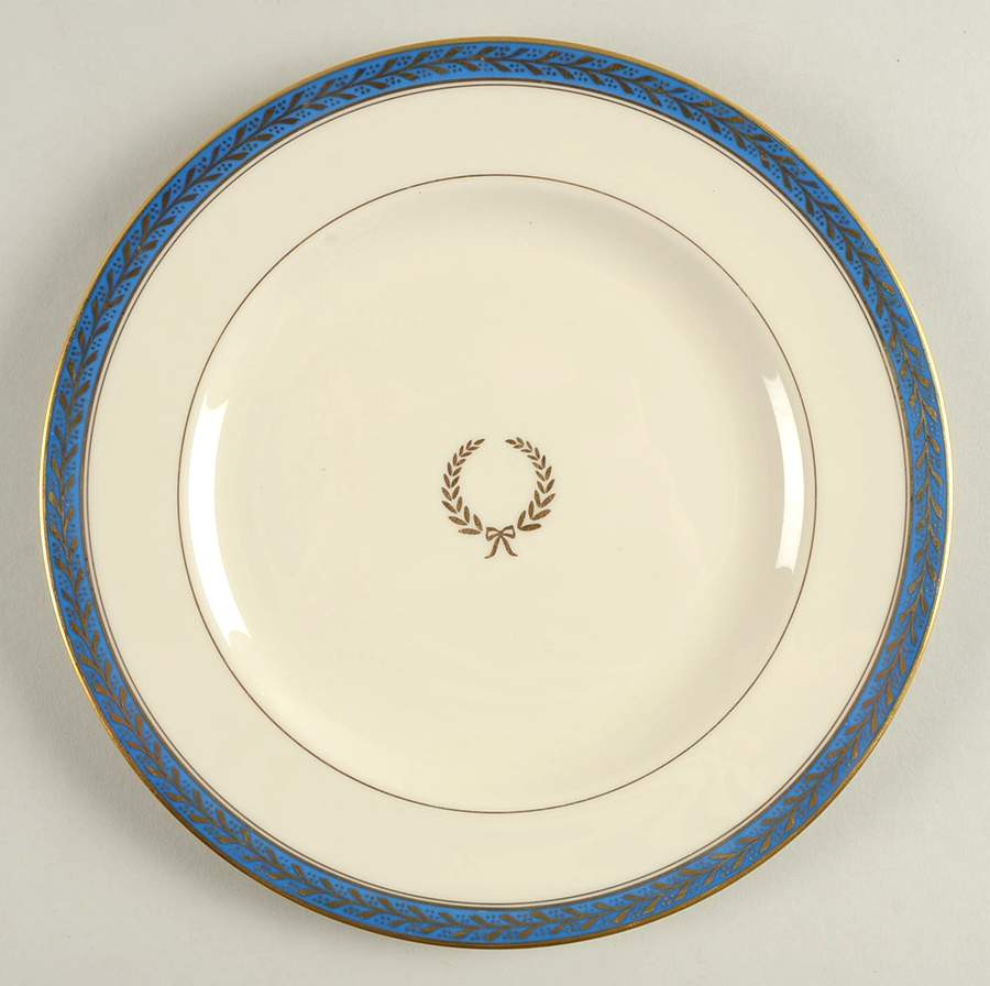 Josephine Blue Luncheon Plate by Pickard-1