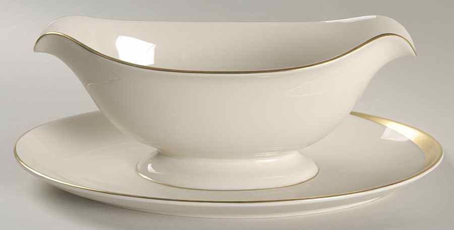 Jubilee Gravy Boat with Attached Underplate by Pickard-1