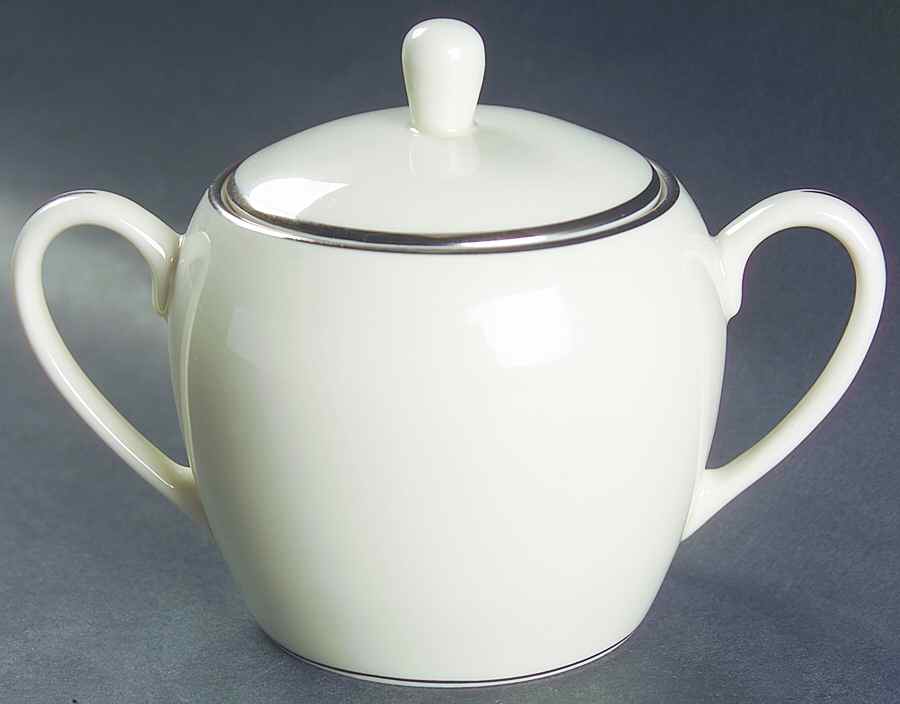 Juliet Sugar Bowl & Lid by Pickard-1