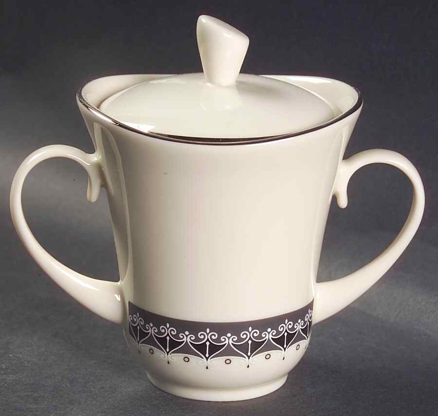 Kimberly Sugar Bowl & Lid by Pickard-1