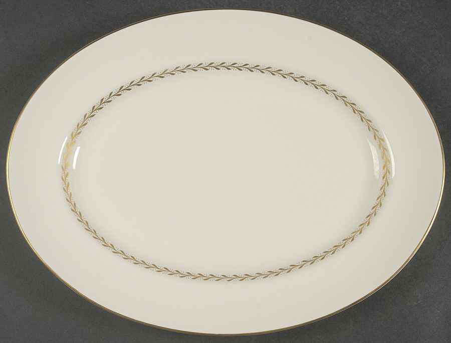 Laurel 12" Oval Serving Platter by Pickard-1