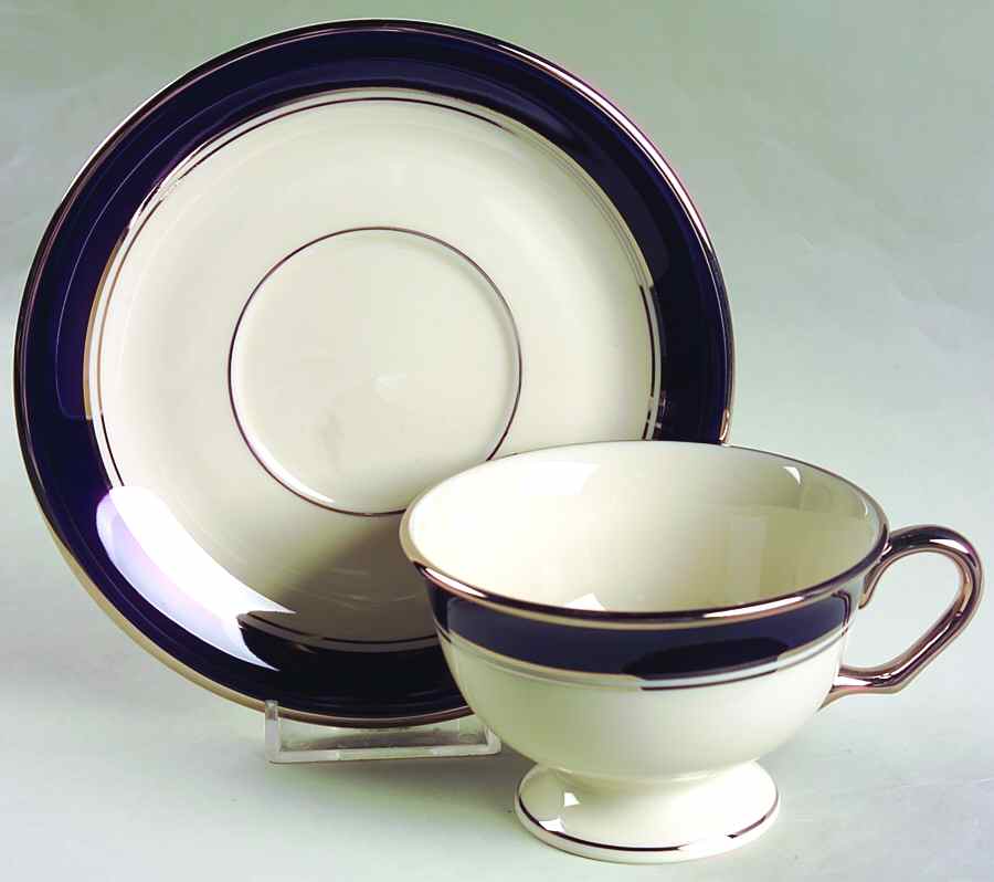 Lincoln Footed Cup & Saucer Set by Pickard-1