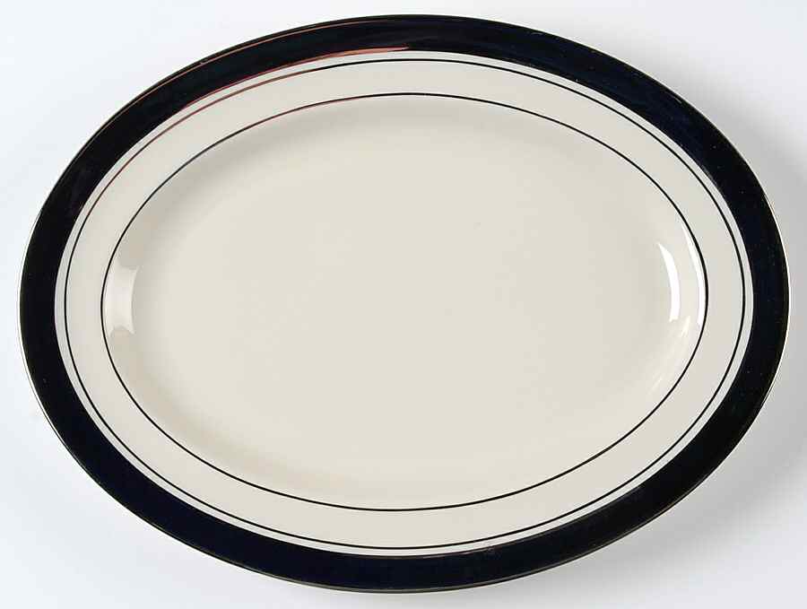 Lincoln 12" Oval Serving Platter by Pickard-1