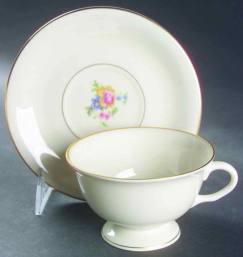 Luella Footed Cup & Saucer Set by Pickard-1