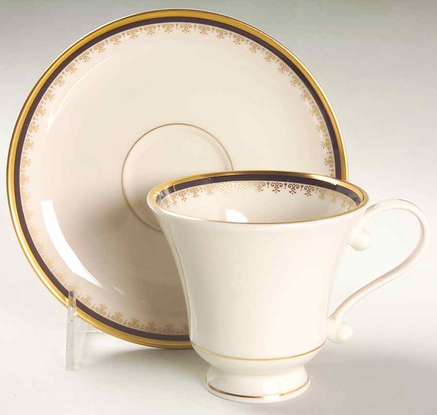 Majesty Footed Cup & Saucer Set by Pickard-1