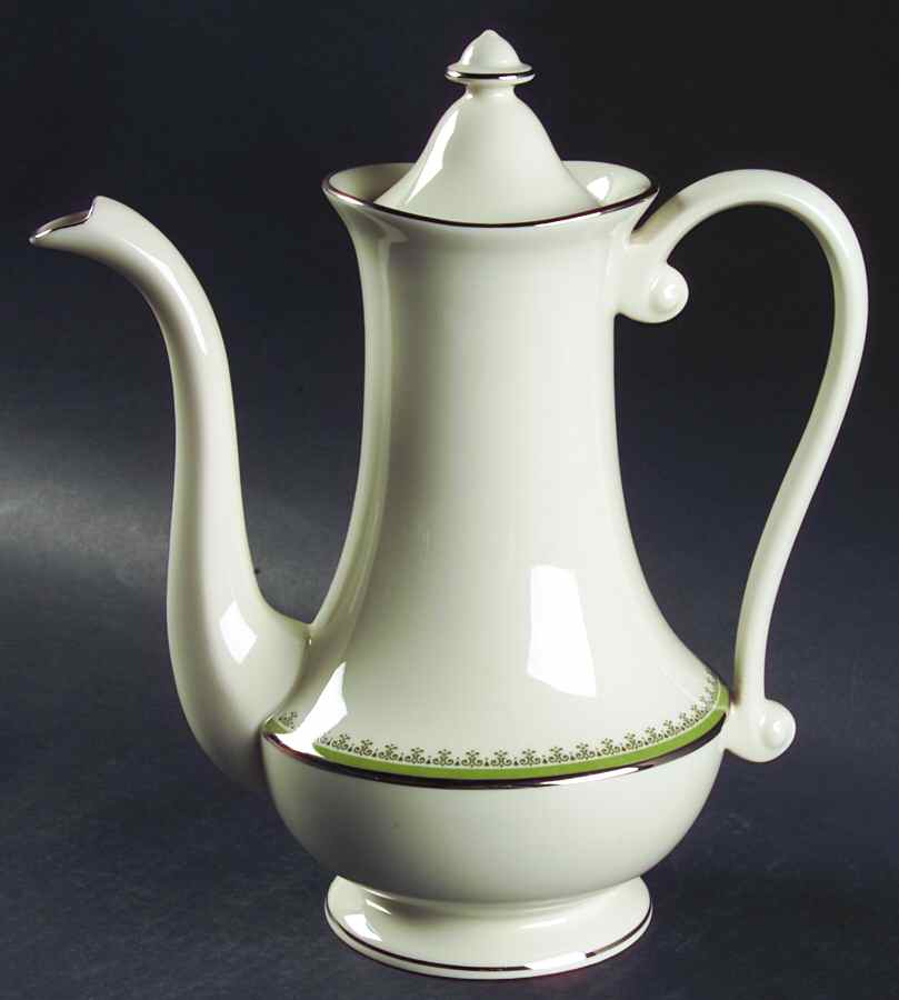 Marquis Coffee Pot & Lid by Pickard-1