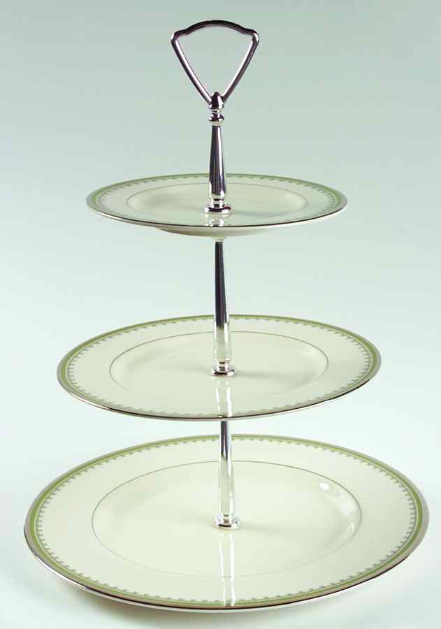 Marquis 3-Tiered Serving Tray (DP, SP, BB) by Pickard-1
