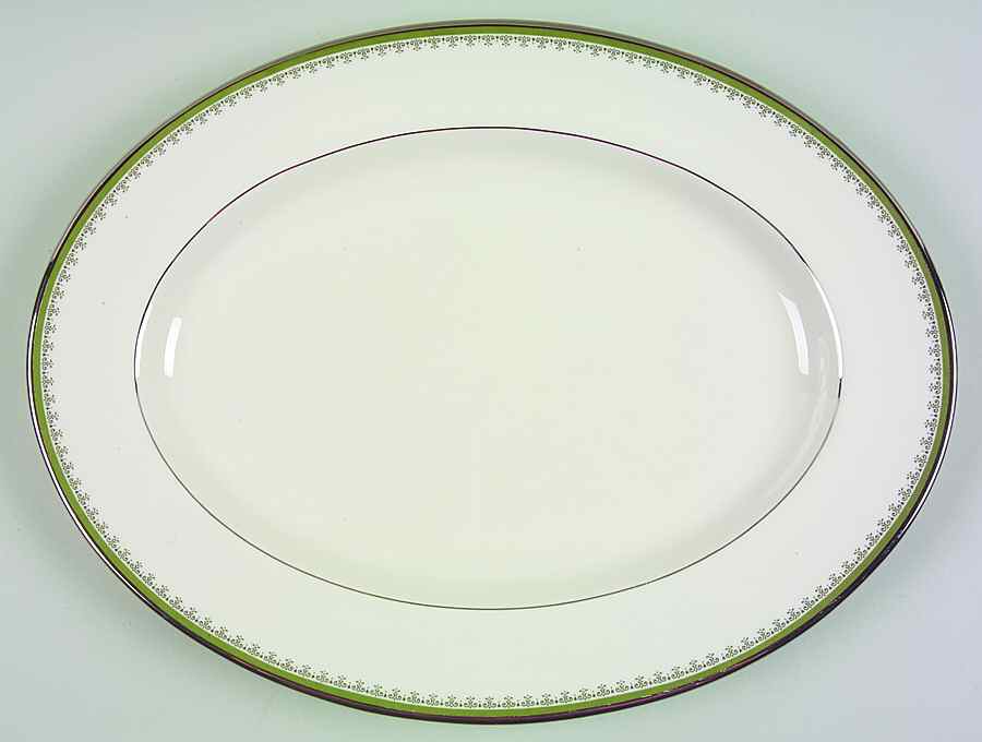 Marquis 15" Oval Serving Platter by Pickard-1