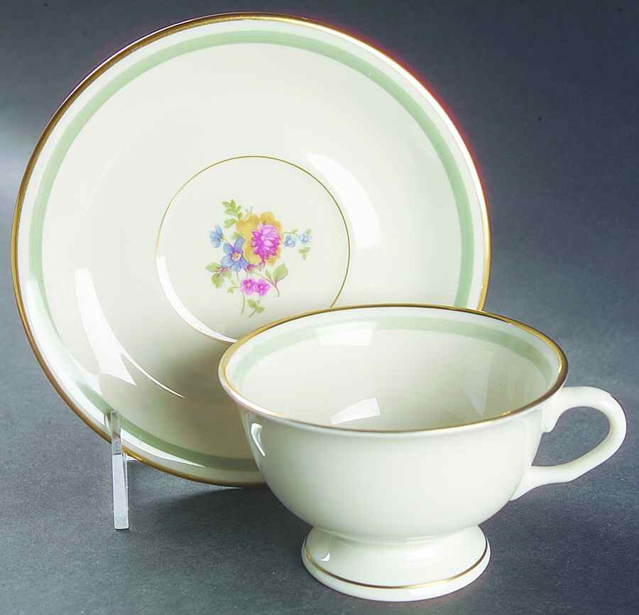 Marguerite Footed Cup & Saucer Set by Pickard-1