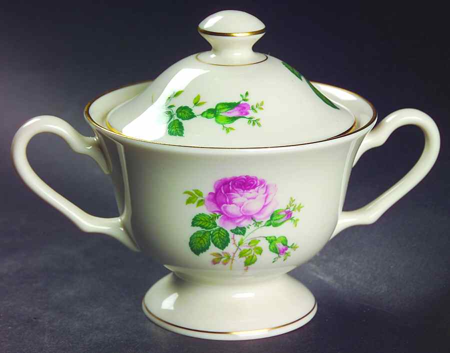 Maria Sugar Bowl & Lid by Pickard-1