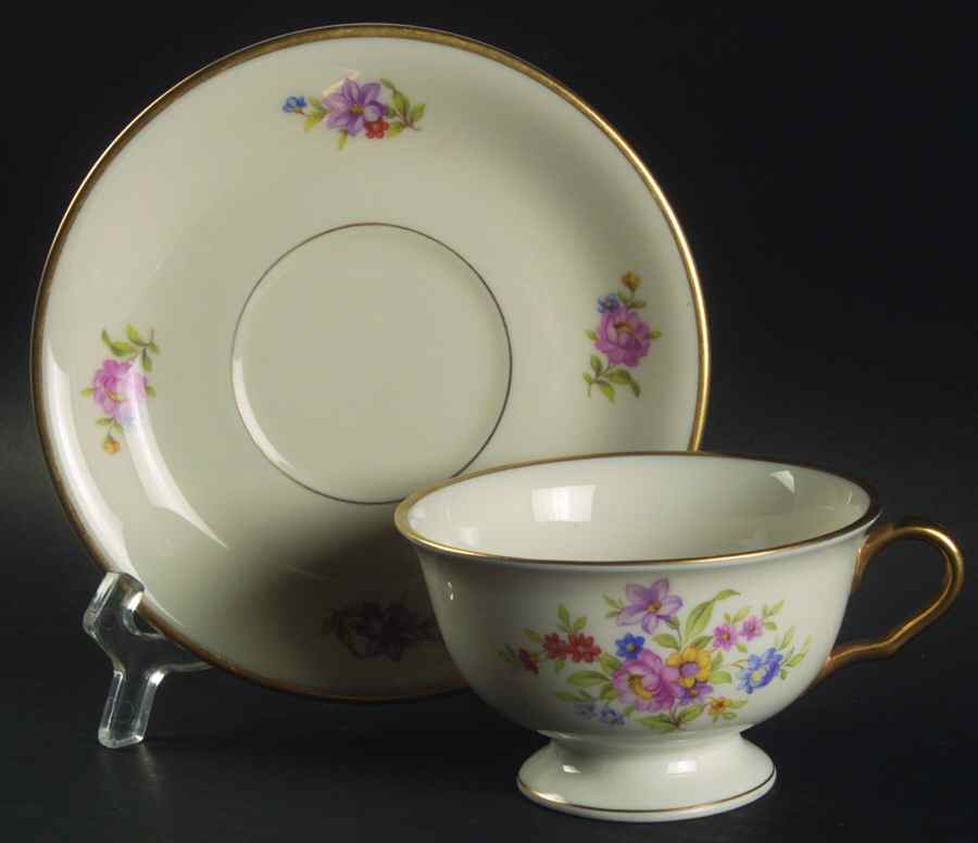 Marilyn Footed Cup & Saucer Set by Pickard-1