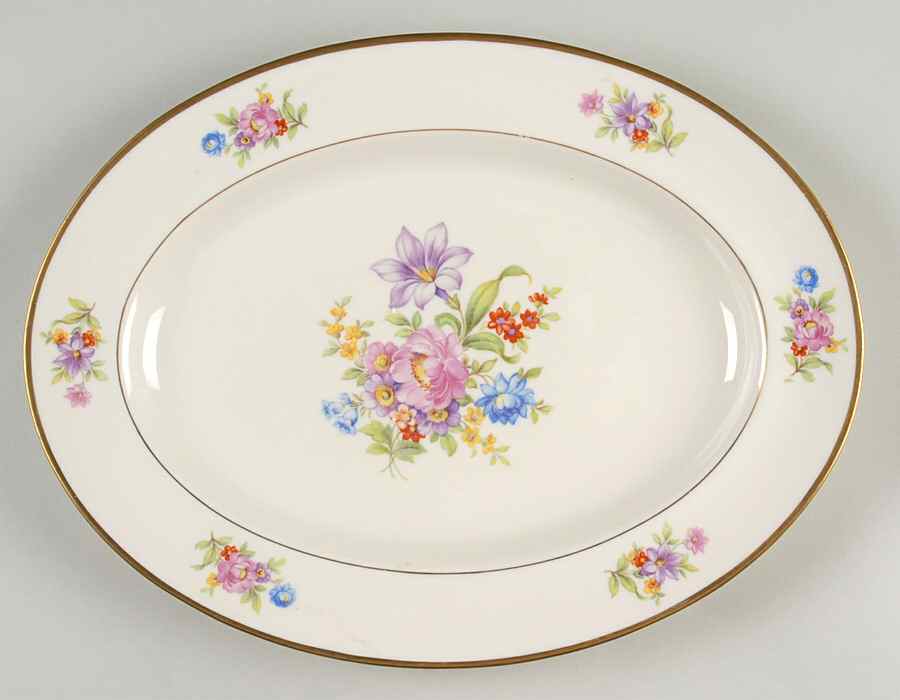 Marilyn 12" Oval Serving Platter by Pickard-1
