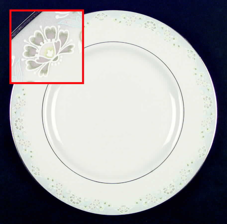 Misty Garden Dinner Plate by Pickard-1