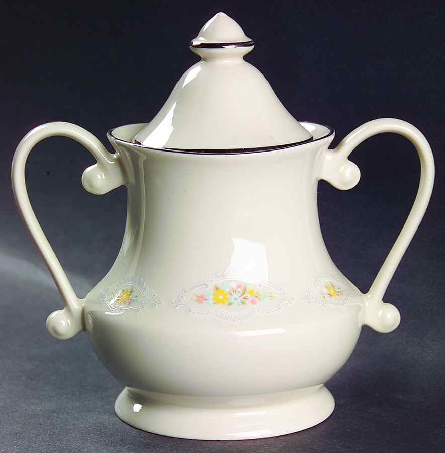 Minuet Sugar Bowl & Lid by Pickard-1