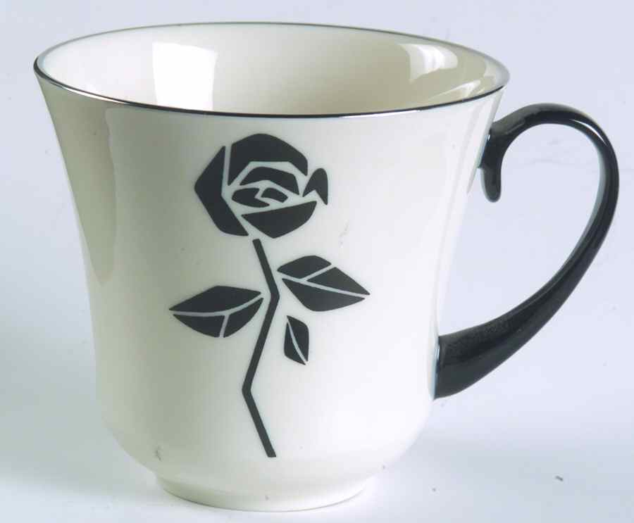 Midnight Rose Flat Cup by Pickard-1