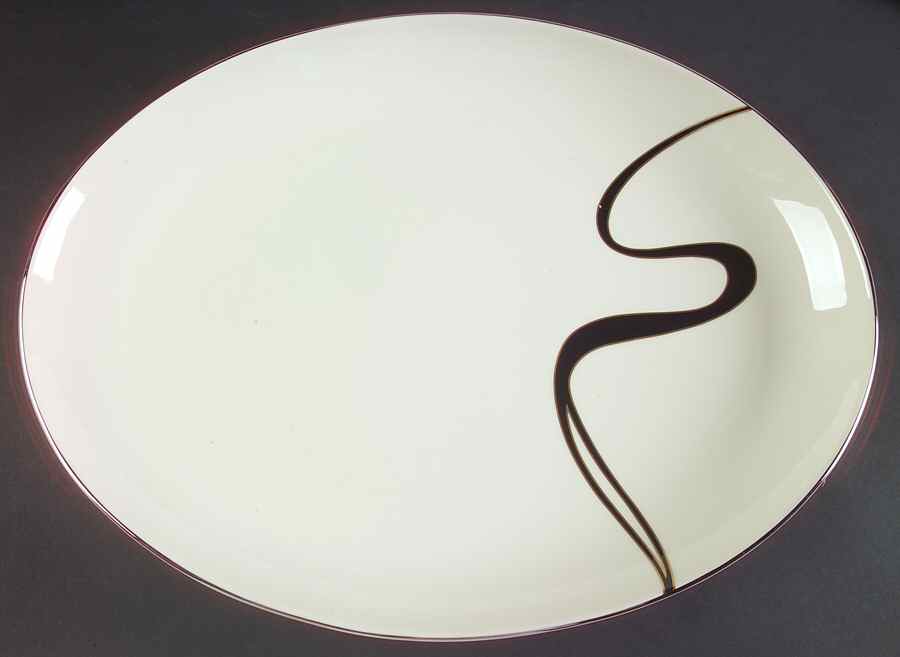 Mirage 15" Oval Serving Platter by Pickard-1