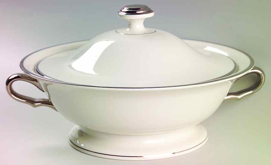 Mist Round Covered Vegetable by Pickard-1
