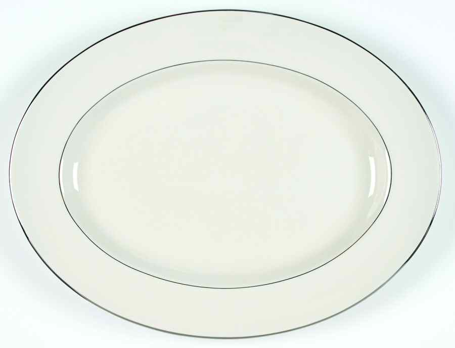 Mist 15" Oval Serving Platter by Pickard-1