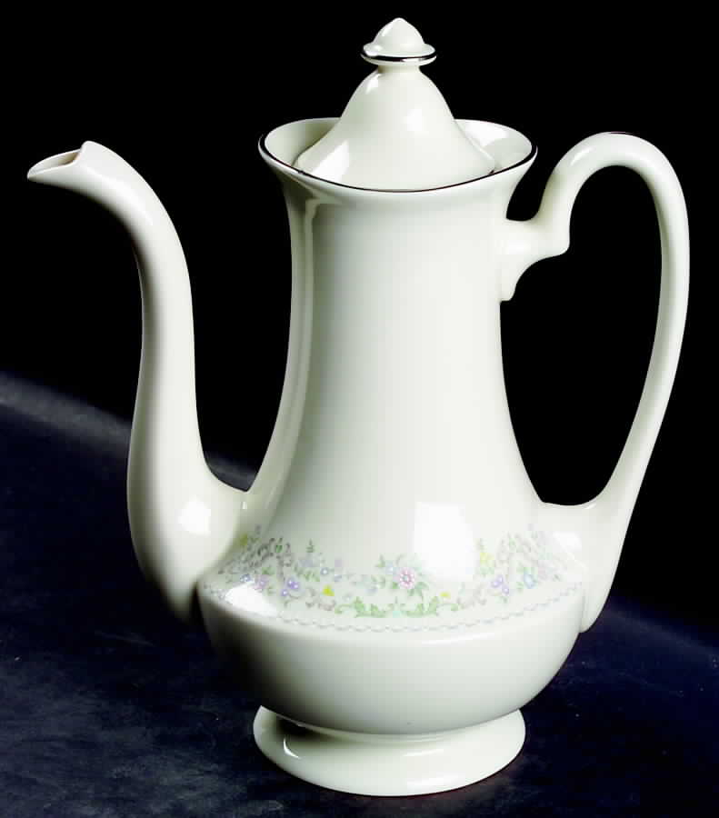Morning Mist Tea/Coffee Pot & Lid by Pickard-1