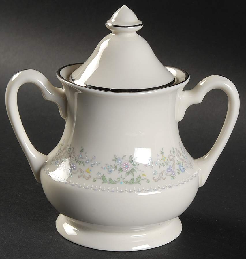 Morning Mist Sugar Bowl & Lid by Pickard-1