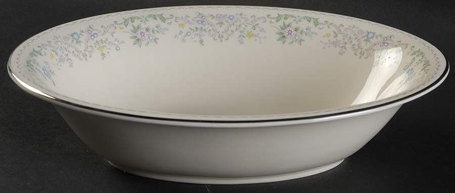 Morning Mist 9" Oval Vegetable Bowl by Pickard-1