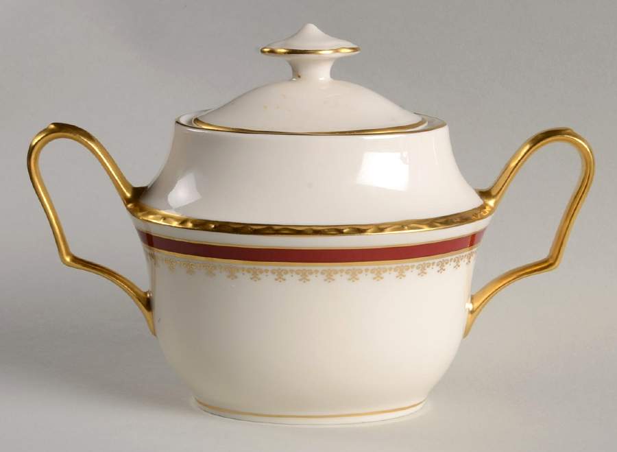 Monticello Sugar Bowl & Lid by Pickard-1