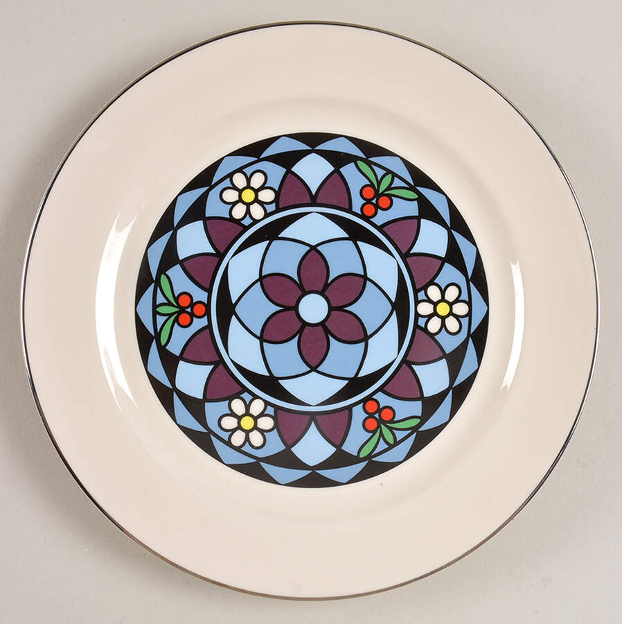 Mosaic Salad Plate by Pickard-1