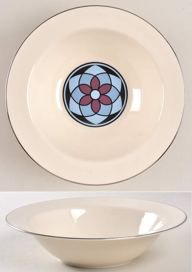 Mosaic Rim Soup Bowl by Pickard-1