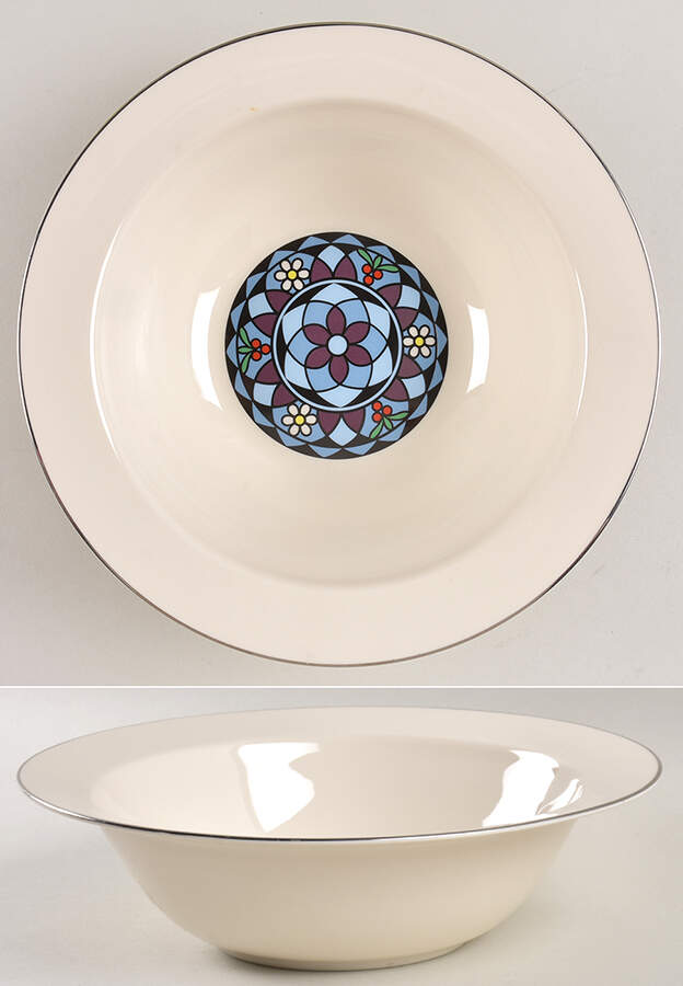 Mosaic 9" Round Vegetable Bowl by Pickard-1