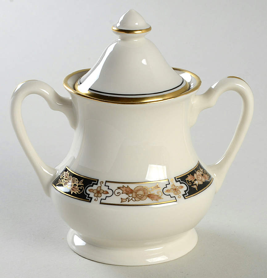 Mystique Sugar Bowl & Lid by Pickard-1