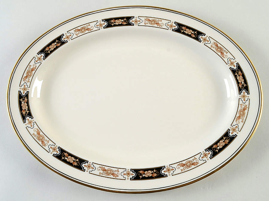 Mystique 14" Oval Serving Platter by Pickard-1