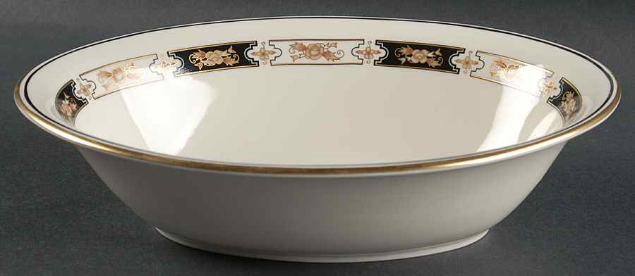 Mystique 9" Oval Vegetable Bowl by Pickard-1