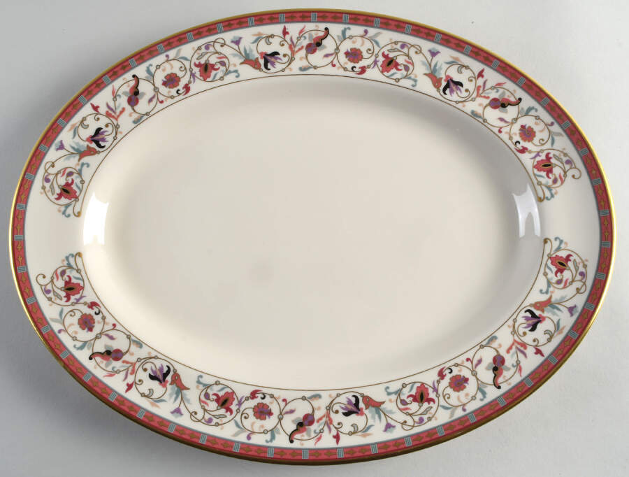 Natasha 15" Oval Serving Platter by Pickard-1