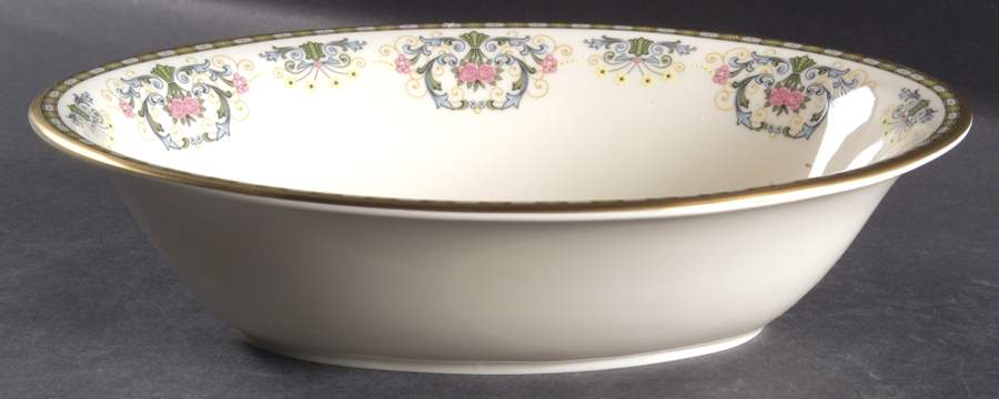 Navarre 9" Oval Vegetable Bowl by Pickard-1