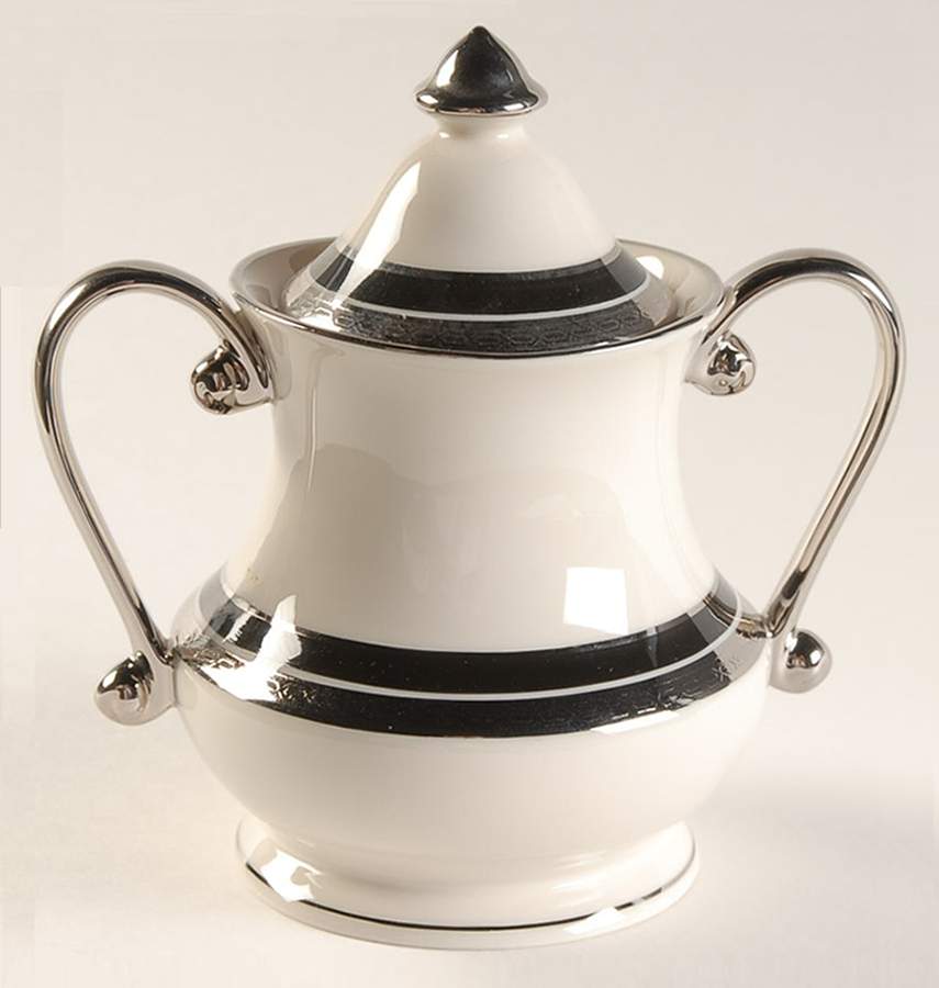 Nocturne Sugar Bowl & Lid by Pickard-1