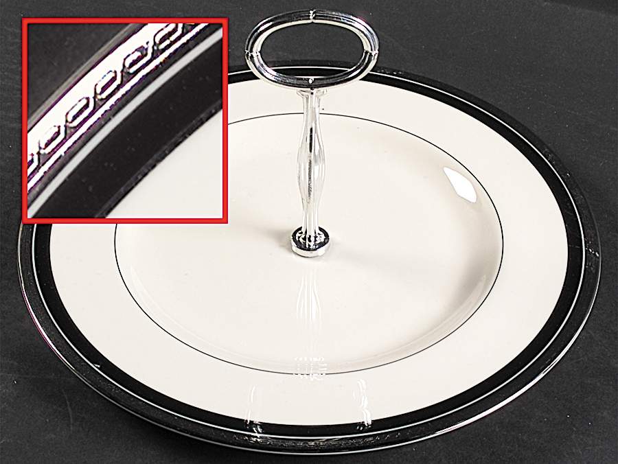 Nocturne Round Serving Plate with Center Handle (Dp) Hc by Pickard-1